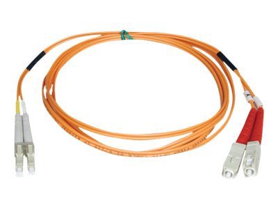 Eaton Tripp Lite Series Duplex Multimode 50/125 Fiber Patch Cable (LC/SC), 15M (50 ft.) - patch cable - 15 m - orange