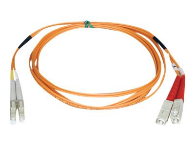 Tripp Lite 30 M Sc Lc Duplex Multimode 50 125 Fiber Patch Cable Lc Sc 100ft N516 30m