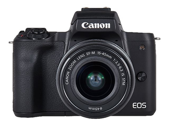 Canon Eos M50 Digital Camera Ef M 15 45mm Is Stm Lens 2680c011 Cameras Video Cameras Cdw Com