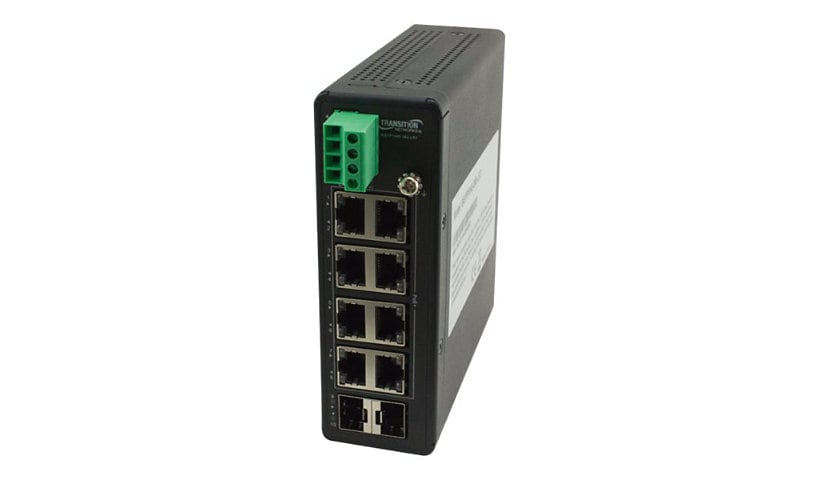 Transition Networks Hardened - switch - 10 ports - unmanaged