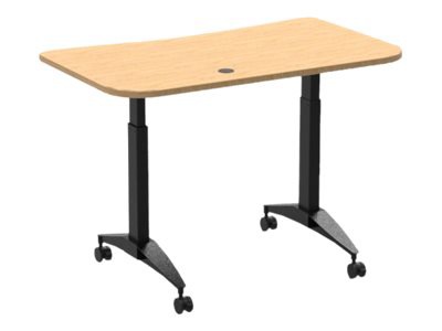 Spectrum Pivot eLite Legs Workstation with 48" Worksurface - Black