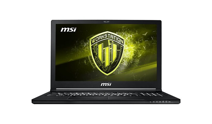 MSI WS63 8SJ 022CA - 15,6" - Core i7 8750H - 16 GB RAM - 256 GB SSD + 1 TB