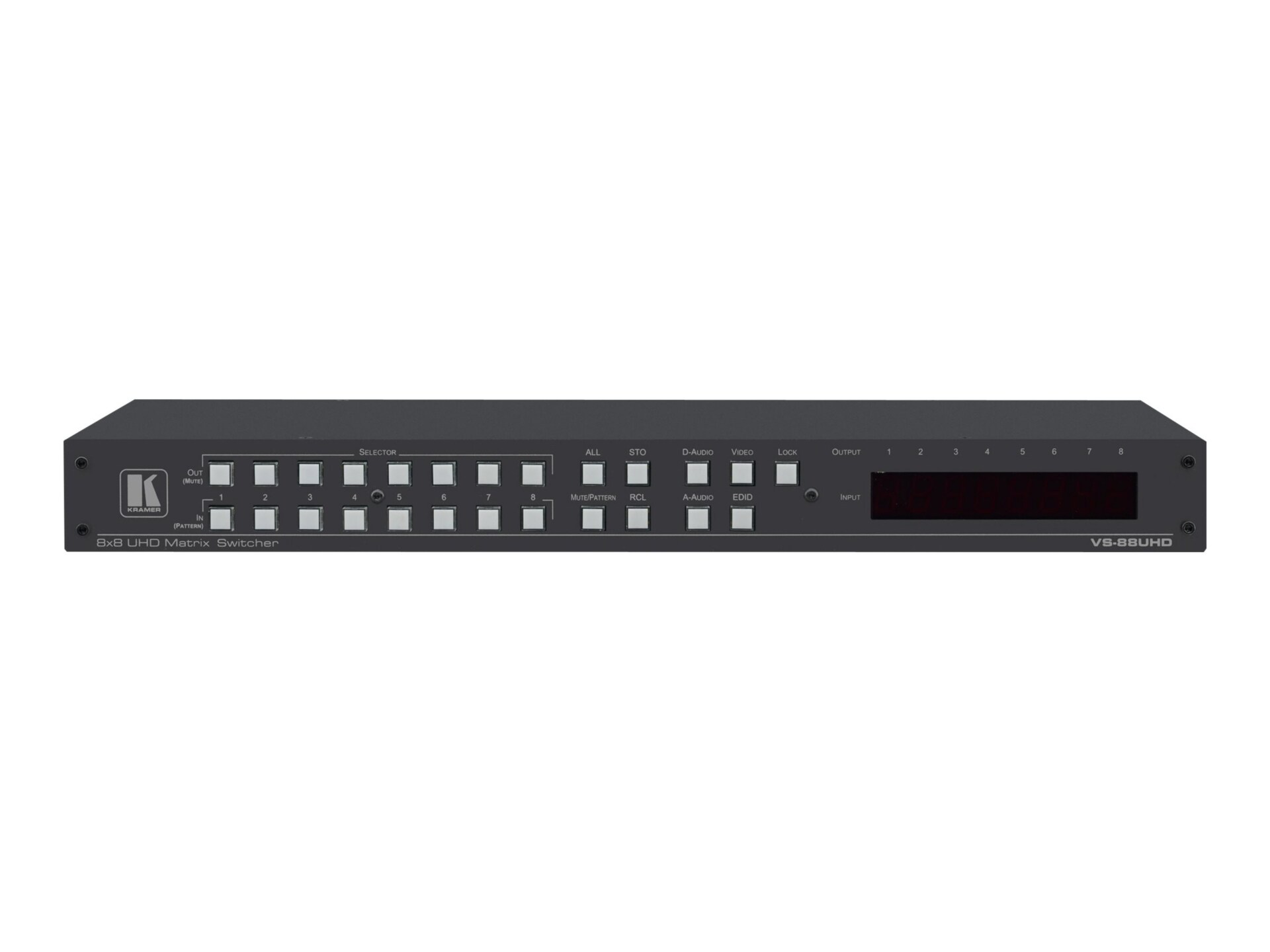 Kramer VS-88UHD 8x8 4K60 4:2:0 Matrix Switcher - video/audio switch - rack-