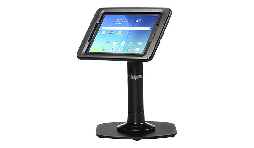 ArmorActive 8" Pipeline Kiosk with Baseplate for 10.1" Tab A - Black