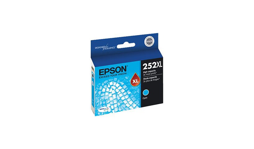 Epson 252XL With Sensor - XL - cyan - original - cartouche d'encre