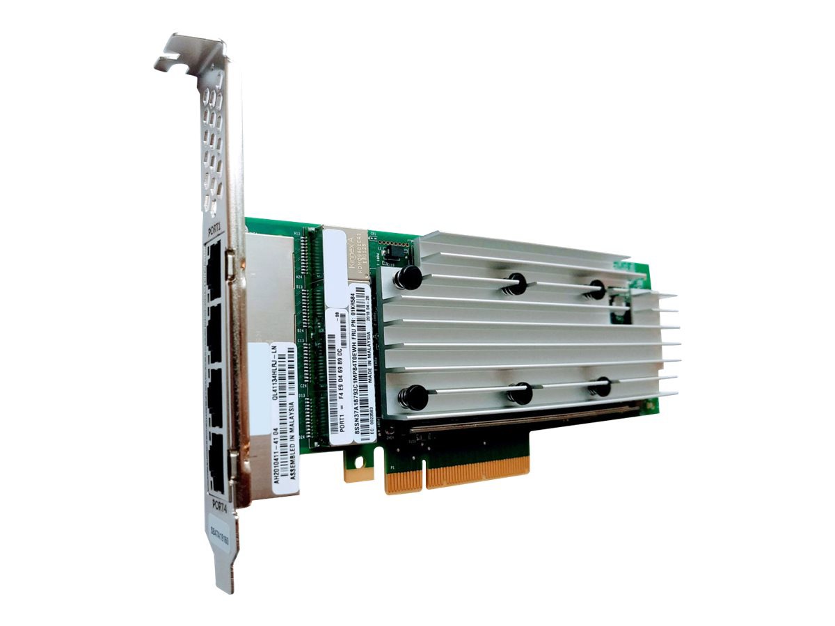 Lenovo ThinkSystem QL41134 - network adapter - PCIe 3.0 x8 - Gigabit Ethernet / 10Gb Ethernet x 4