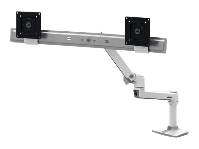 Ergotron LX Desk Dual Direct Arm kit de montage - pour 2 écrans LCD - blanc