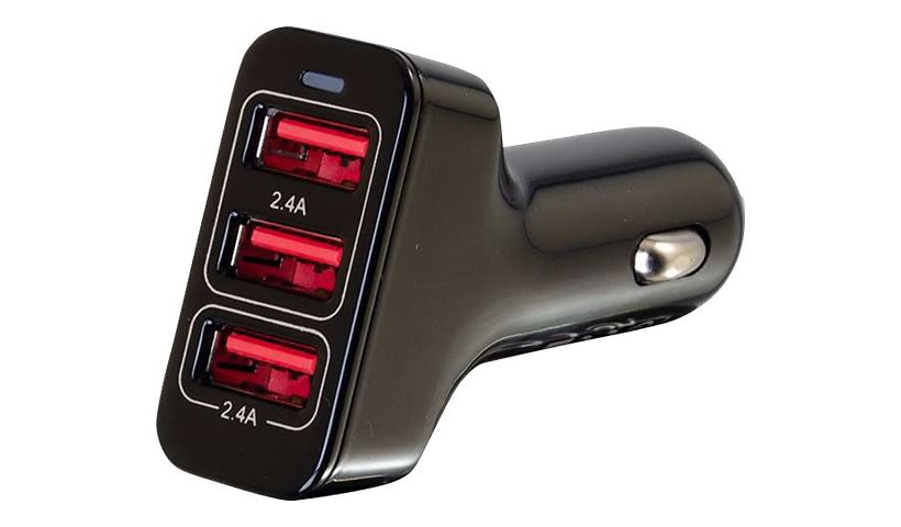 Legrand 3-Port Smart-IC USB A Car Charger - 5V/4.8A, Overload Protection