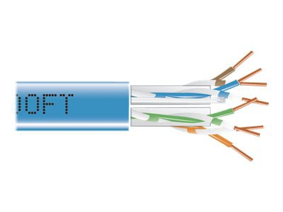 Black Box GigaTrue CAT6 550-MHz Solid Bulk Cable - bulk cable - 304.8 m - blue