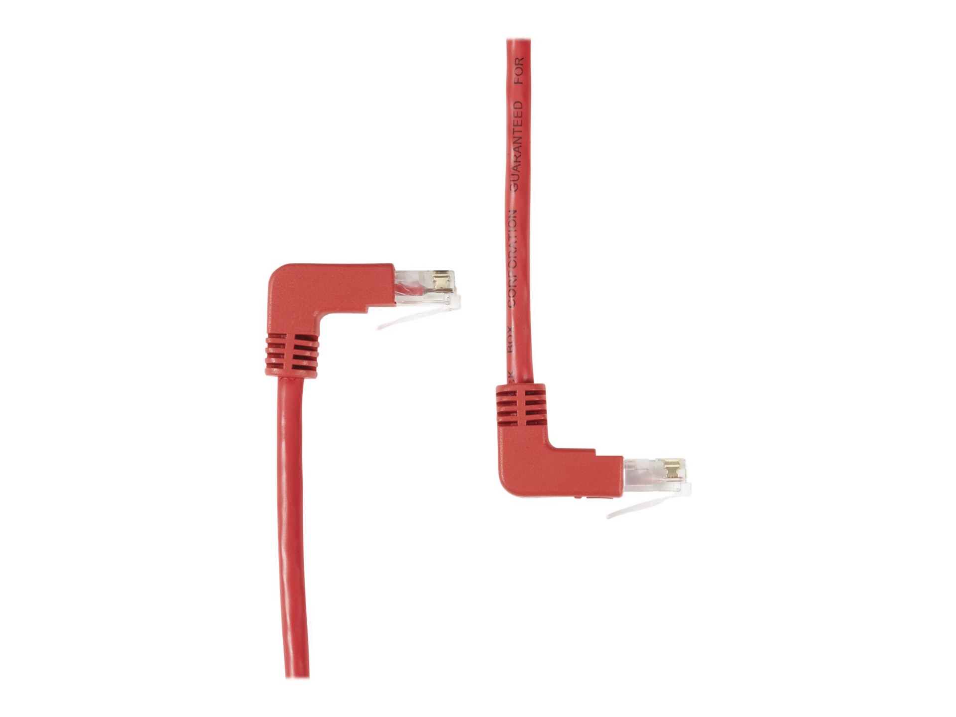 Black Box SpaceGAIN Down to Up - patch cable - 1 ft - red