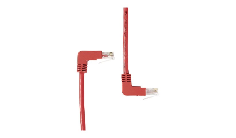 Black Box SpaceGAIN Down to Up - patch cable - 1 ft - red