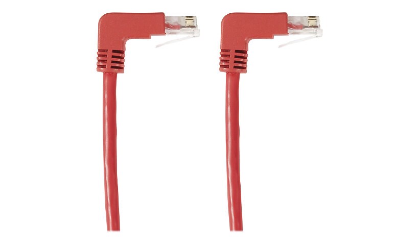 Black Box SpaceGAIN Down to Down - patch cable - 1 ft - red