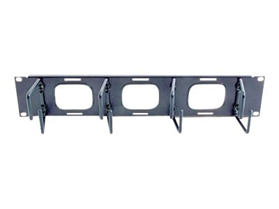 Thumbnail 2 of 8 for Horizontal Cable Organizer 2U w/pass through holes