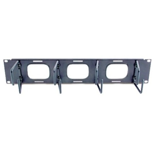 Thumbnail 6 of 8 for Horizontal Cable Organizer 2U w/pass through holes