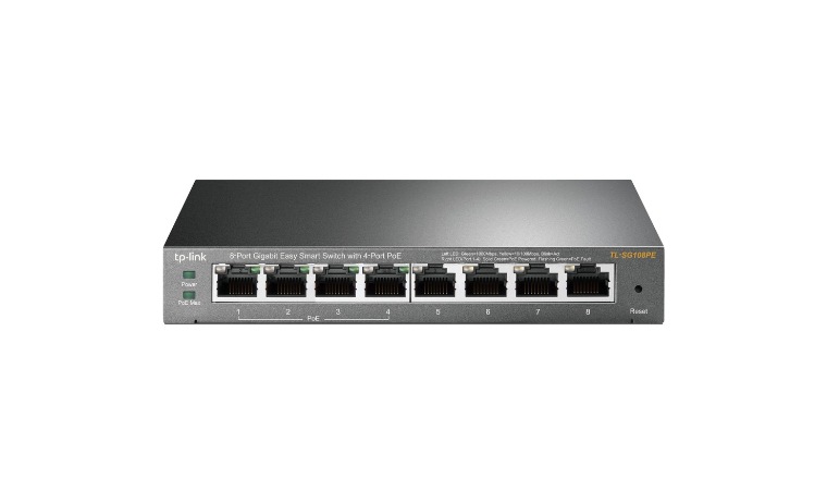 TP-Link TL-SG108PE - 8-Port Gigabit Easy Smart Switch with 4-Port