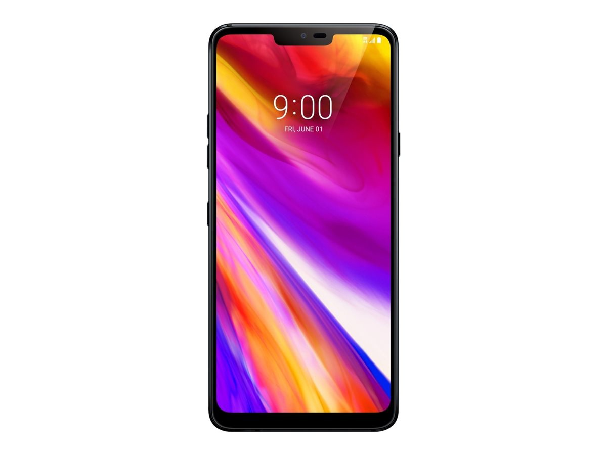 LG G7 ThinQ LMG710ULM - New Aurora Black - 4G - 64 GB - CDMA / GSM - smartphone