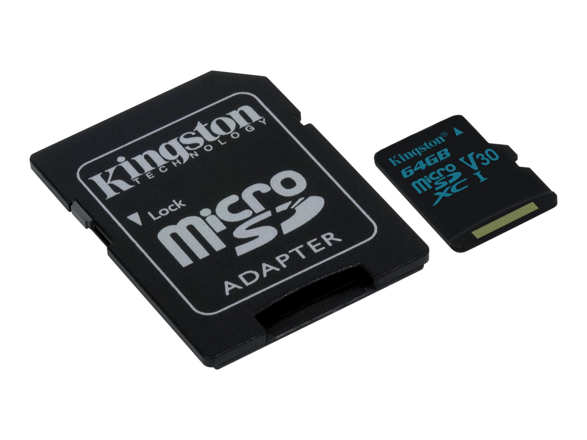 Kingston Canvas Go! - flash memory card - 64 GB - microSDXC UHS-I