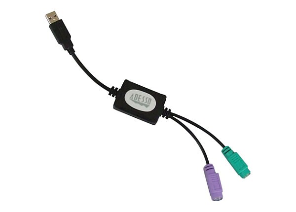 Adesso PS/2 to USB Adapter for Keyboard and Mouse