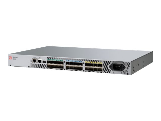 Brocade G610 - switch - 24 ports - managed - rack-mountable - with 24x 16 Gbps SWL SFP+ transceiver