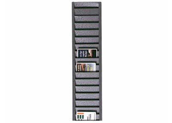 Brady All-Metal Vertical ID Badge Rack - 40 Cards