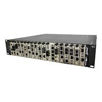 Transition Networks 19-Slot Chassis for ION Slide-in Modules - modular expansion base - with Transition ION Management