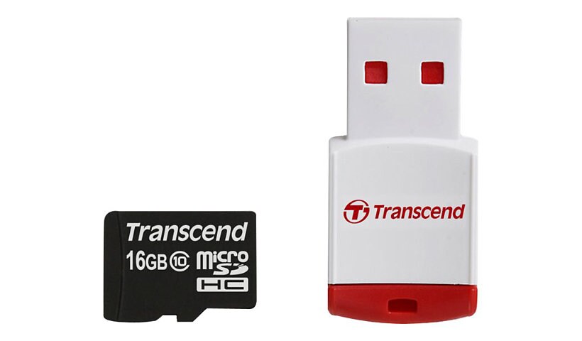 Transcend Premium - carte mémoire flash - 16 Go - micro SDHC