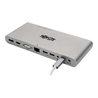 Tripp Lite USB C Docking Station w/USB Hub HDMI VGA DP Gbe PD Charging 4K