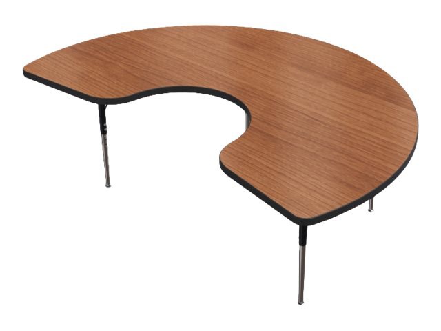 Balt 7248 Kidney Activity Table with Whiteboard Top - Black