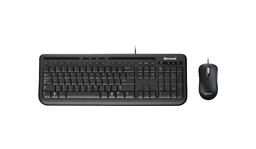 Microsoft Wired Desktop 600 - keyboard and mouse set - Canadian English