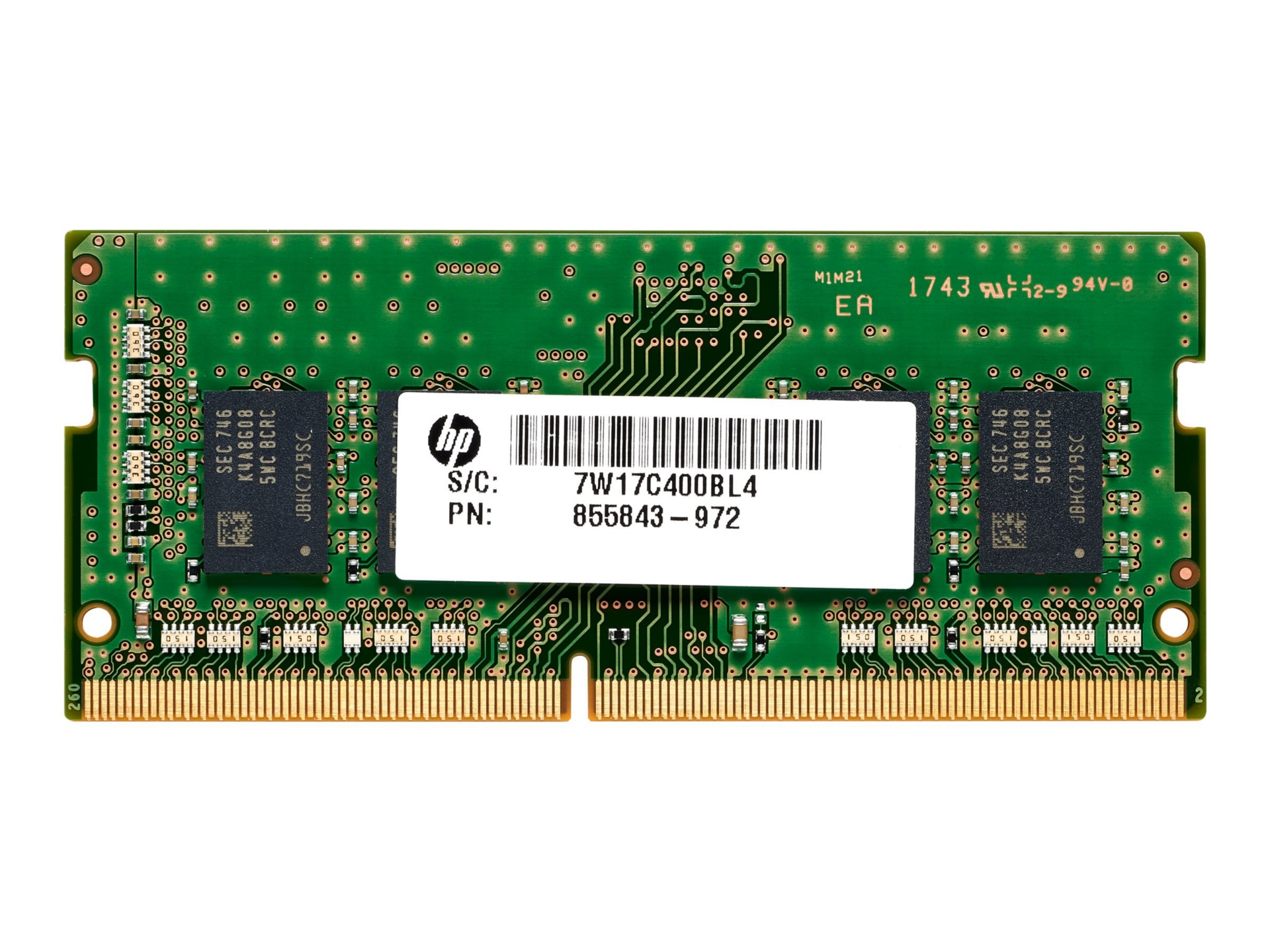 HP - DDR4 - module - 8 GB - SO-DIMM 260-pin - unbuffered
