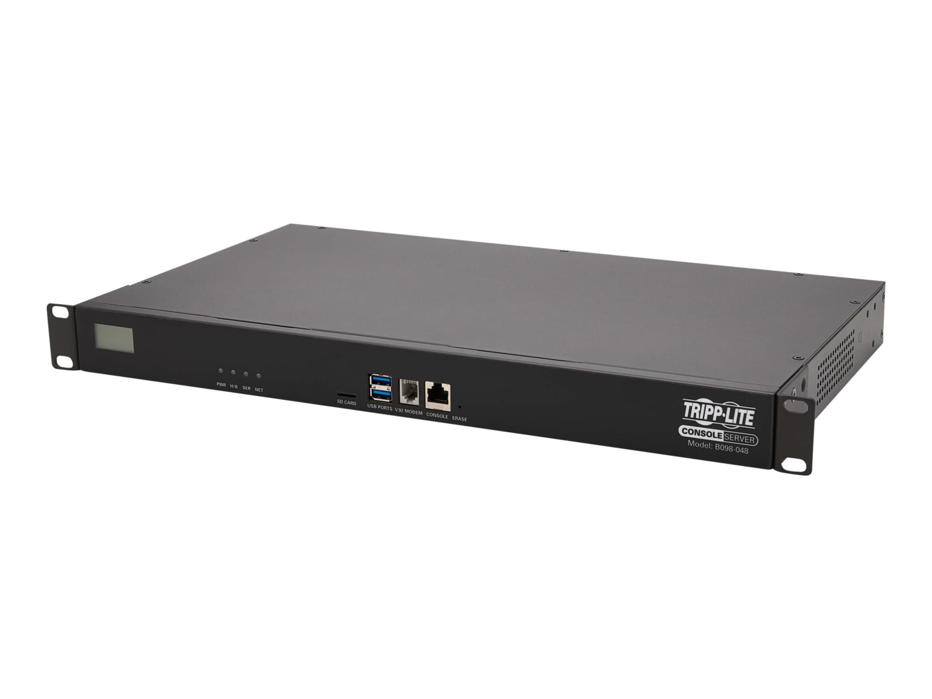 Eaton Tripp Lite Series 48-Port Serial Console Server, USB Ports (2) - Dual GbE NIC, 16 Gb Flash, SD Card, Desktop/1U