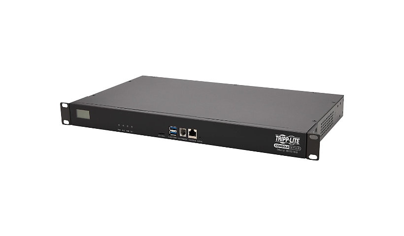 Tripp Lite 48-Port Serial Console Server, USB Ports (2) - Dual GbE NIC, 16 Gb Flash, SD Card, Desktop/1U Rack, TAA -