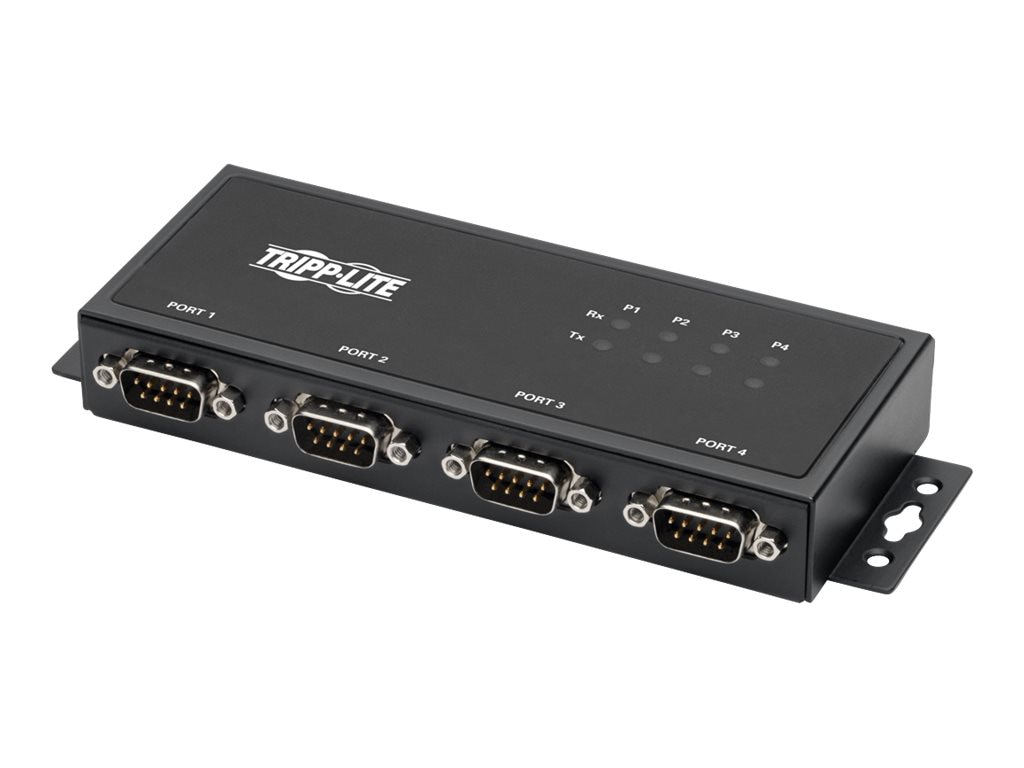 Eaton Tripp Lite Series RS-422/RS-485 USB to Serial FTDI Adapter with COM Retention (USB-B to DB9 F/M), 4 Ports - serial