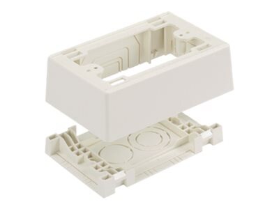 Panduit Single Gang Power Rated Two-Piece Snap Together Outlet Box - cable raceway junction box