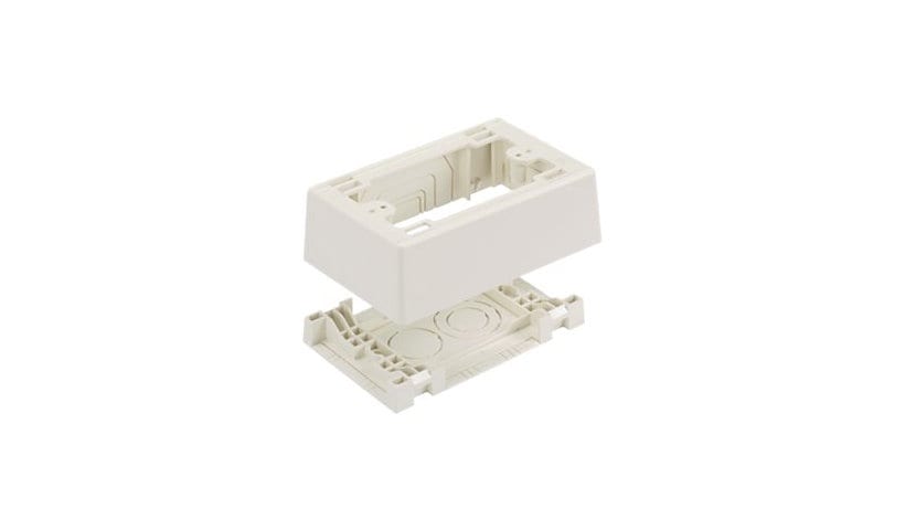 Panduit Single Gang Power Rated Two-Piece Snap Together Outlet Box - cable