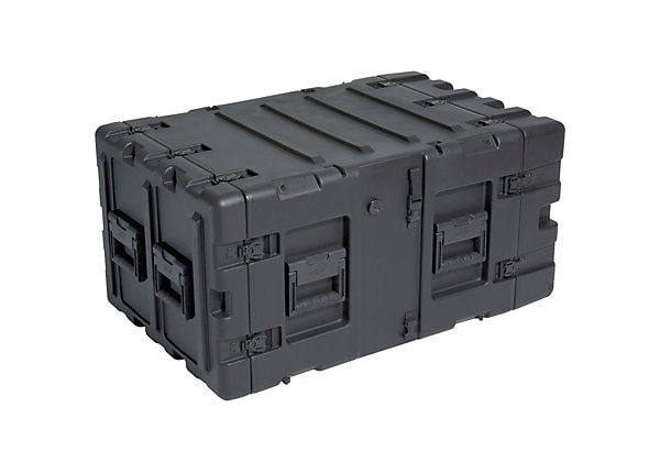 SKB 7U Removable Shock Rack Transport Case with Casters - Black