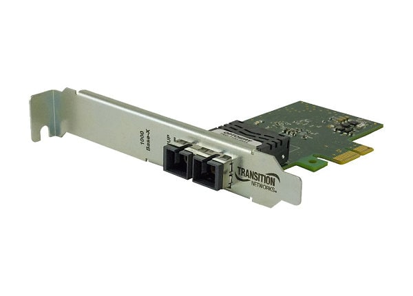 Transition Networks N-GXE-LC-02 - network adapter - PCIe 2.1 - 1000Base-SX  x 2