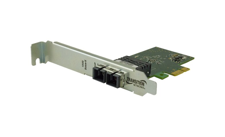 Transition Networks N-GXE-LC-02 - network adapter - PCIe 2.1 - 1000Base-SX  x 2