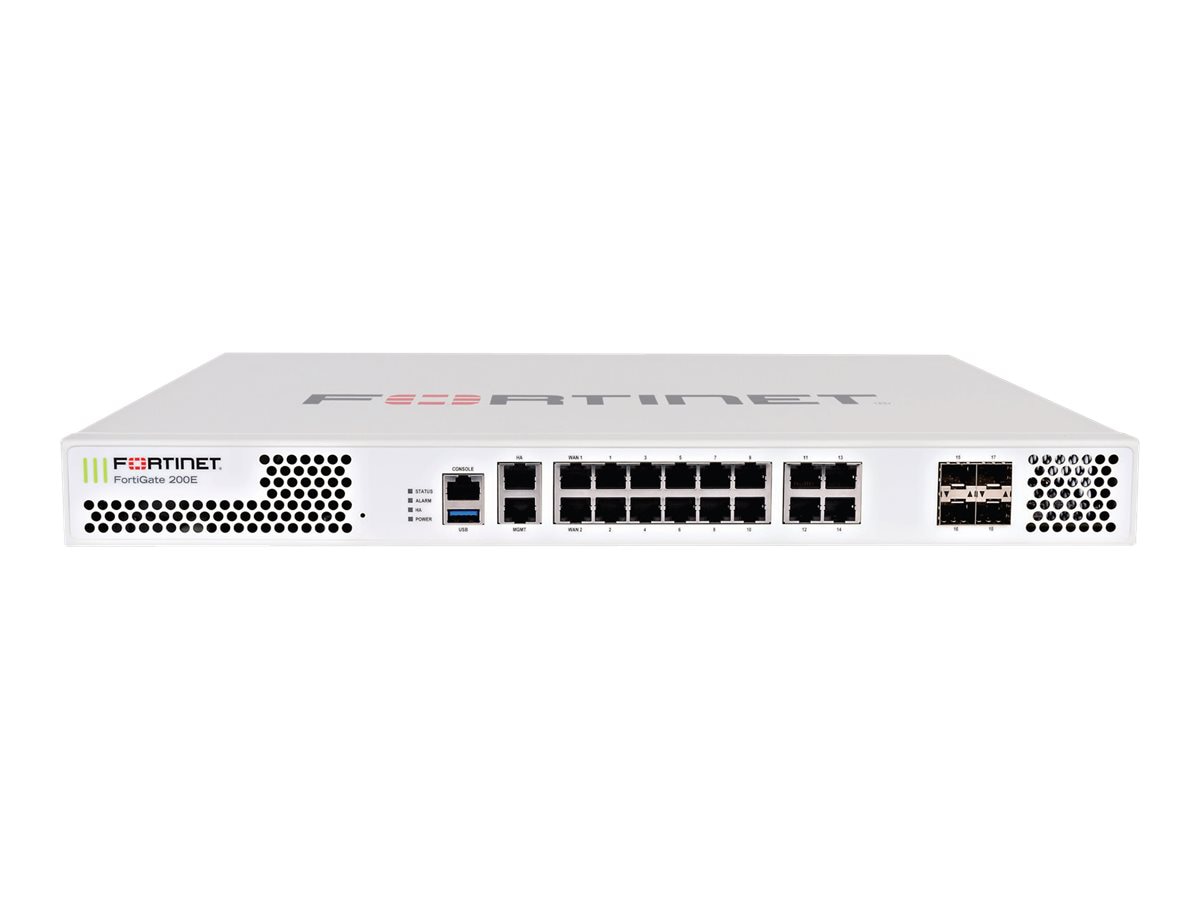 Fortinet FG-200E +3Year 8x5 FortiCare FortiGuard Security Appliance