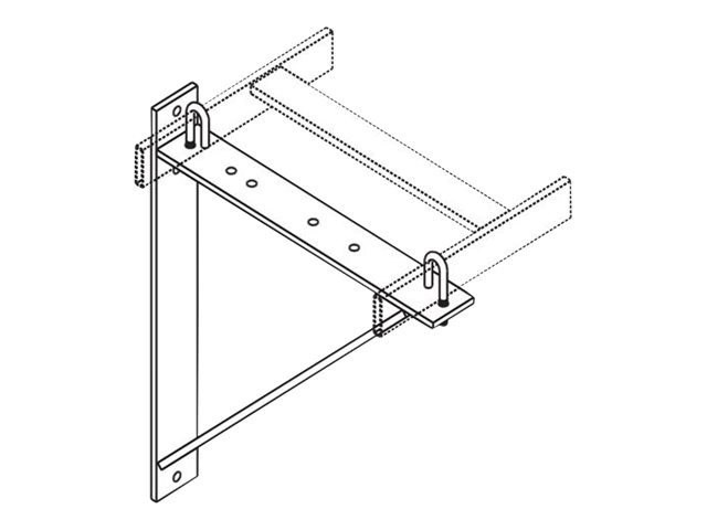 CPI Triangular Support Bracket for Cable Runway - Glacier White