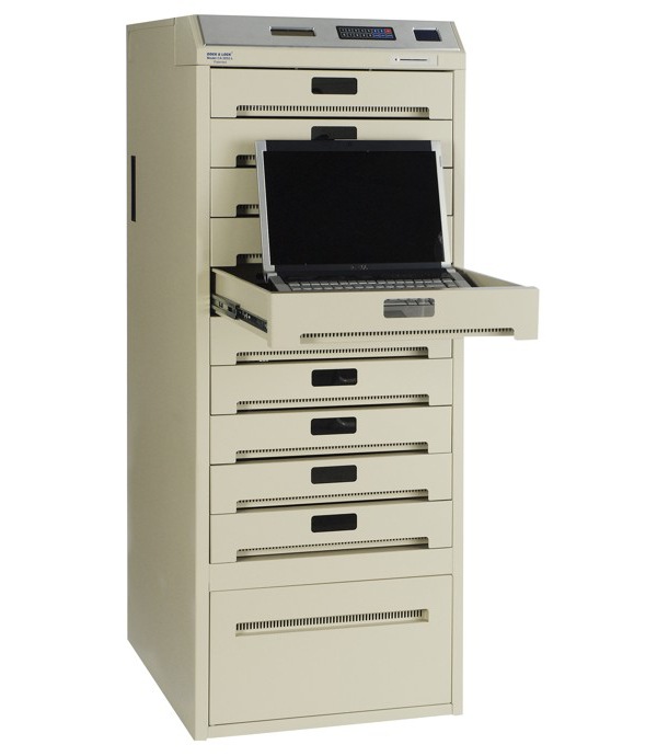 Plug-In Storage Systems 12U 52x20x25 Dock & Lock Cabinet