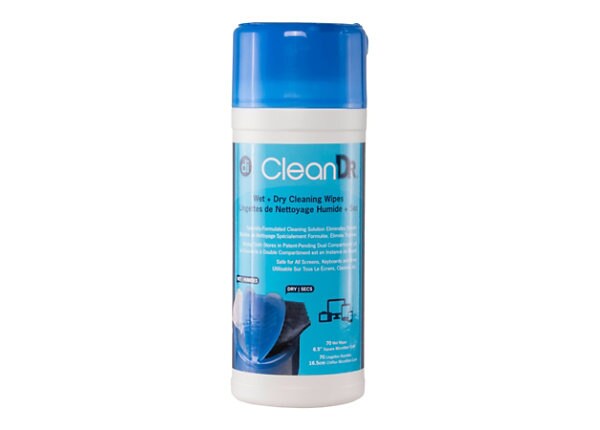 Digital Innovations CleanDR CleanDr Wet/Dry Streak-Free Wipes - display cleaning kit