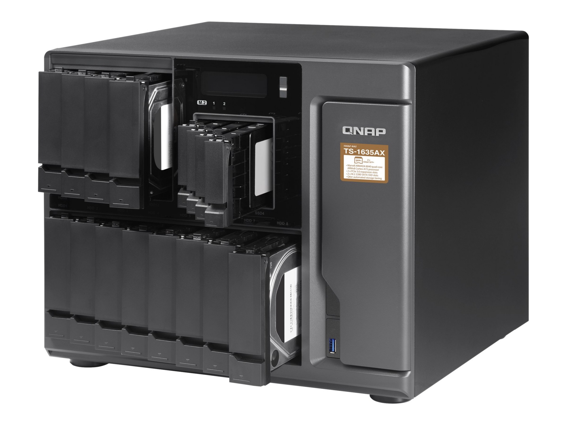 QNAP TS-1635AX - NAS server - 0 GB