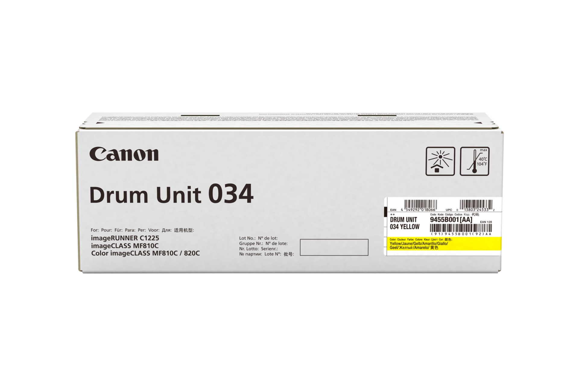 Canon 034 - yellow - drum kit