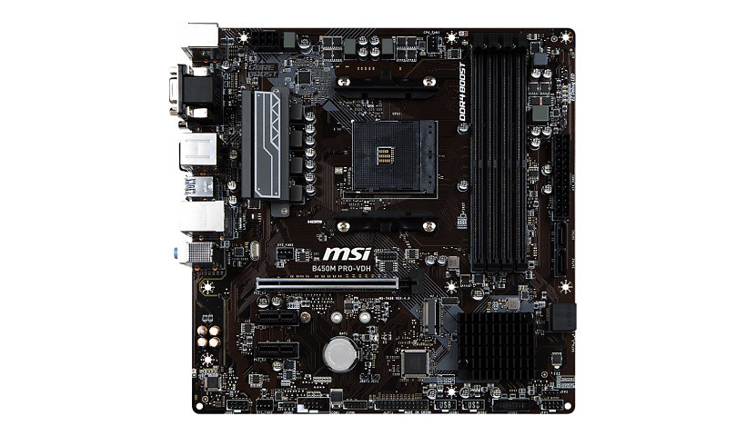 MSI B450M PRO-VDH - motherboard - micro ATX - Socket AM4 - AMD B450