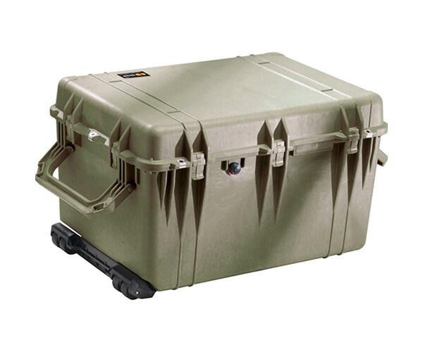 Pelican 1660 Polypropylene Case with Foam - Olive Drab Green