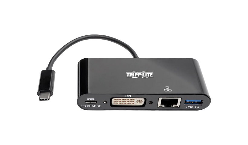 Tripp Lite USB C to DVI Multiport Adapter Converter Dock USB Type C to DVI
