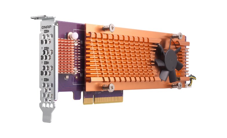 Qnap Qm2 4p 384 Storage Controller Pcie 3 0 Pcie 3 0 X8 Qm2 4p 384 Interfaces Controllers Cdw Com
