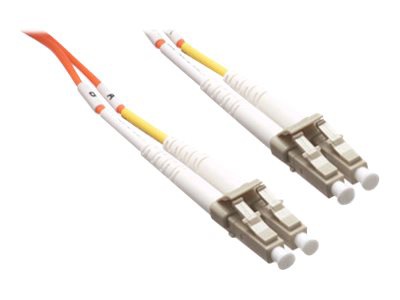 Axiom LC-LC Multimode Duplex OM2 50/125 Fiber Optic Cable - 0.5m - Orange -
