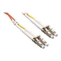 Axiom LC-LC Multimode Duplex OM2 50/125 Fiber Optic Cable - 0.5m - Orange -